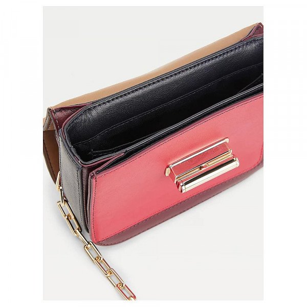 Tommy Hilfiger Turn Lock Small Leather Crossover Bag