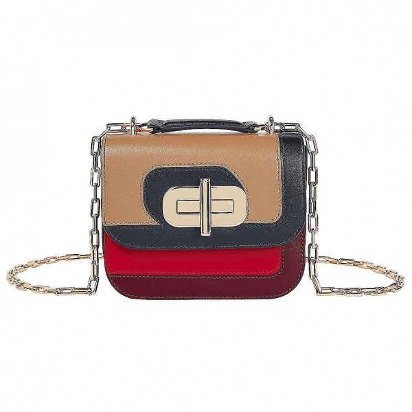 Tommy Hilfiger Turn Lock Small Leather Crossover Bag