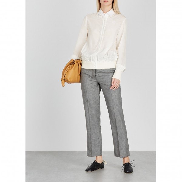Loewe Rib Cuff Gauze Blouse
