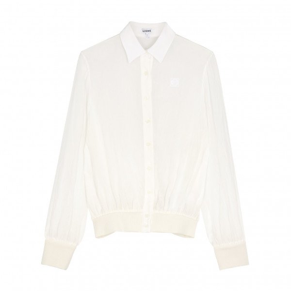 Loewe Rib Cuff Gauze Blouse