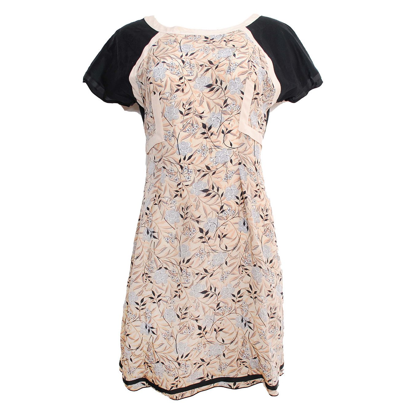 Sportmax Code Short-Sleeve Botanical Print Dress