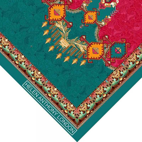 Helen Anthony Large Twill Silk Foulard Scarf