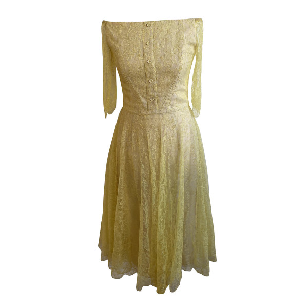Erdem Lace Off-The-Shoulder Corset Dress