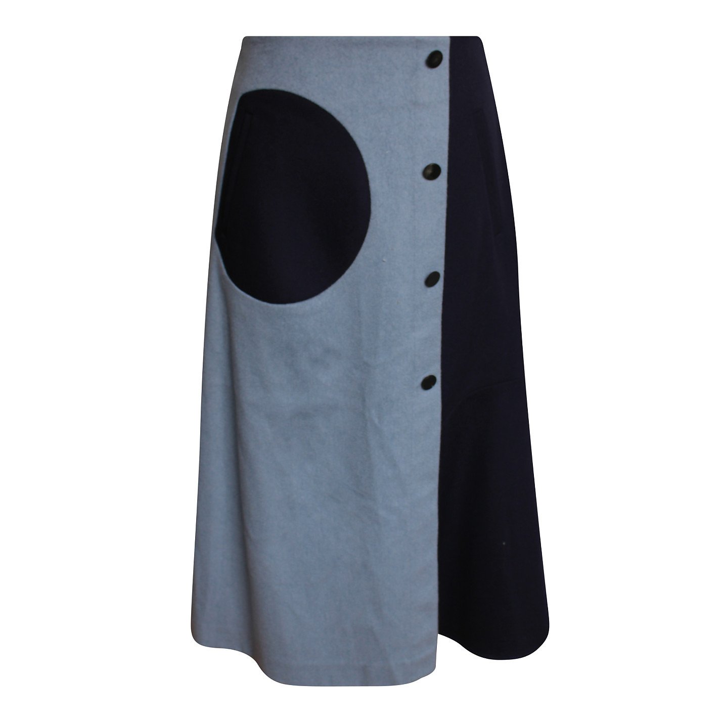 Eudon Choi Colour-Block Button Through Skirt