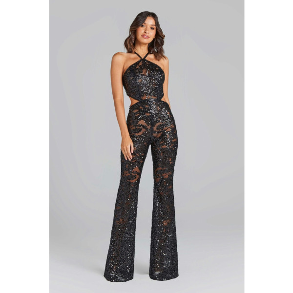 Nadine Merabi Hallie Black Jumpsuit