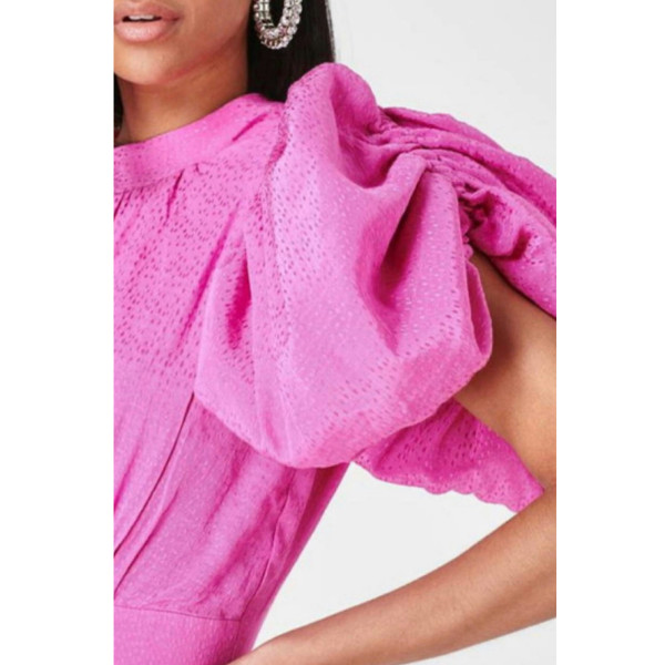 ROTATE Birger Christensen Puff Sleeved Dress