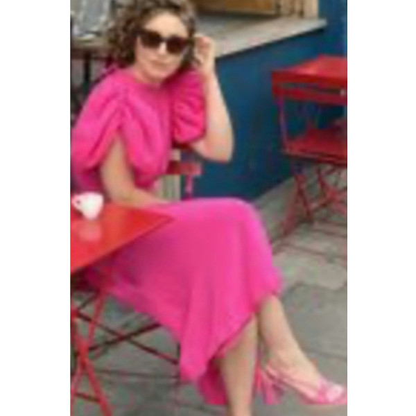 ROTATE Birger Christensen Puff Sleeved Dress