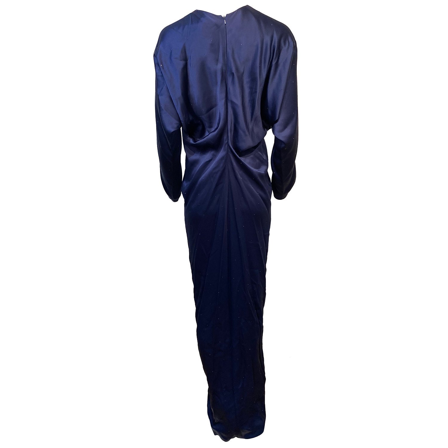 Max Mara Pagode Micro-Crystal Satin Dress