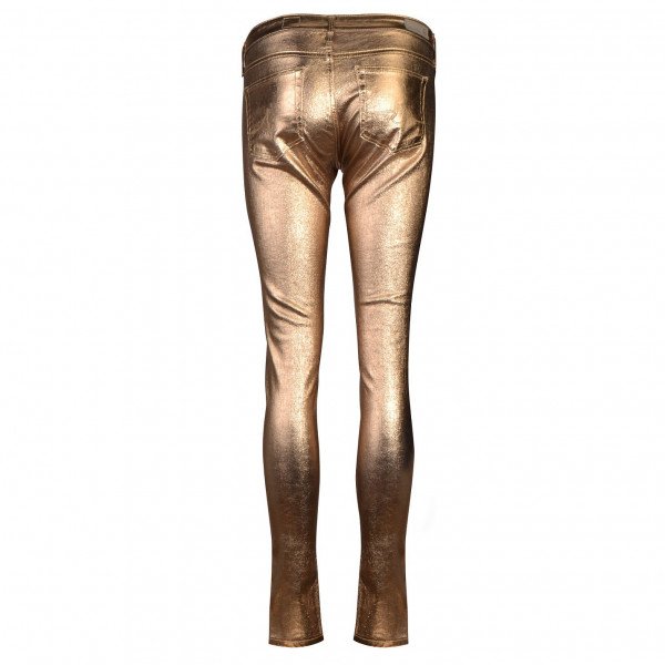 AG Adriano Goldschmied Metallic Skinny Trousers