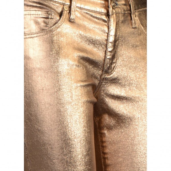 AG Adriano Goldschmied Metallic Skinny Trousers