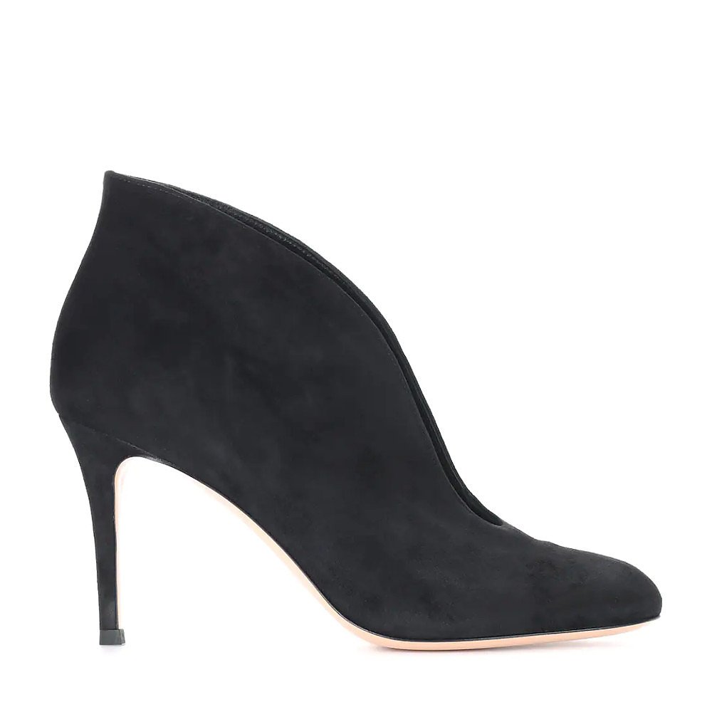 GIANVITO ROSSI Vamp 85 Suede Ankle Pumps