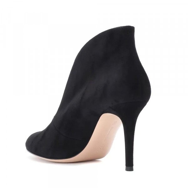 GIANVITO ROSSI Vamp 85 Suede Ankle Pumps