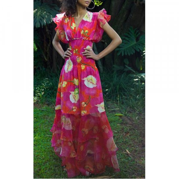 Isolda Pri Maxi Floral Dress