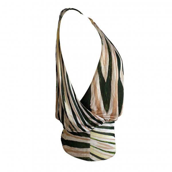 Roberto Cavalli Printed Halterneck Top