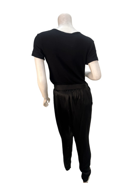 Lanvin Draped Satin Tapered Trousers