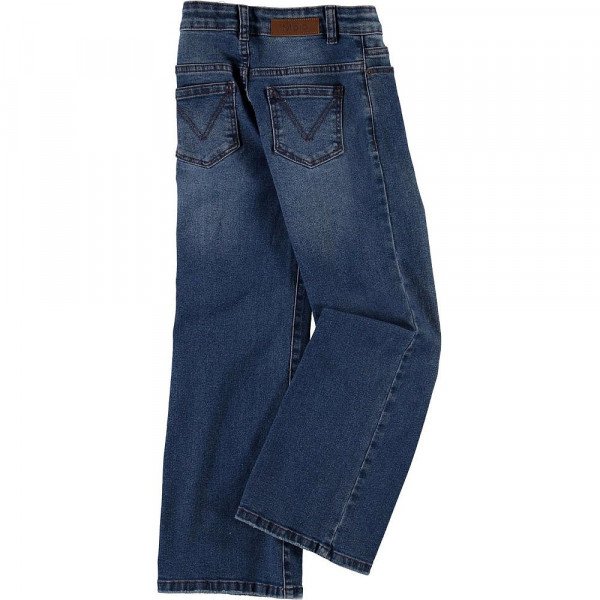 Molo Kids Asta Pants, Mid Blue Wash