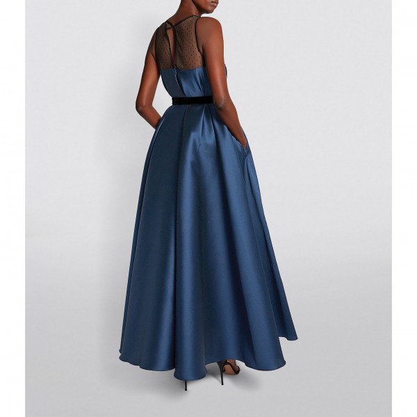 Alexis Mabille Belted Satin Gown