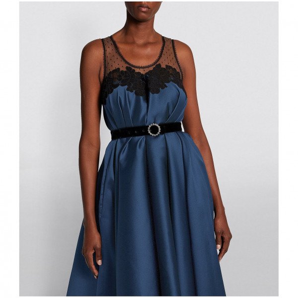 Alexis Mabille Belted Satin Gown