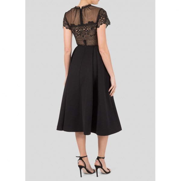 Self-Portrait Felicia Embroidered Lace Midi Dress