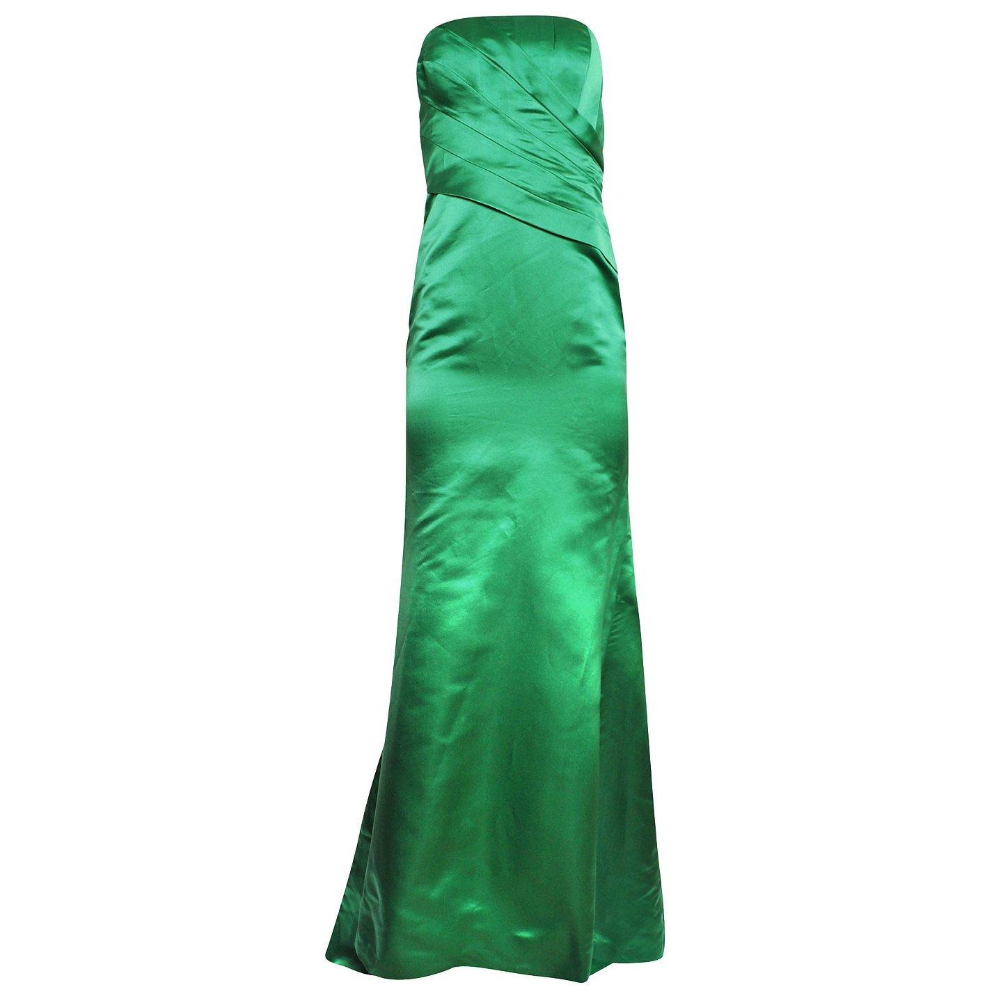 Carolina Herrera Strapless Silk Gown