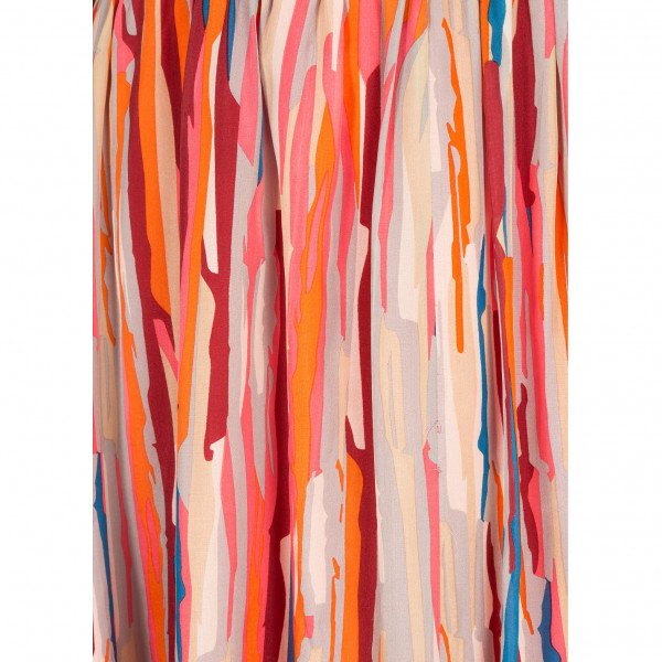 Dhela Multicolour Printed Off-The-Shoulder Dress
