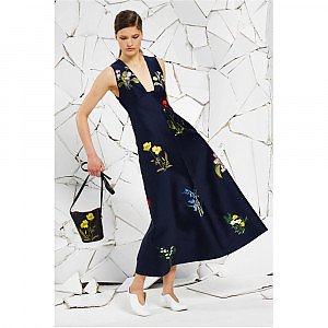 Rent Buy Stella McCartney Kaitlyn Floral Embroidery Dress