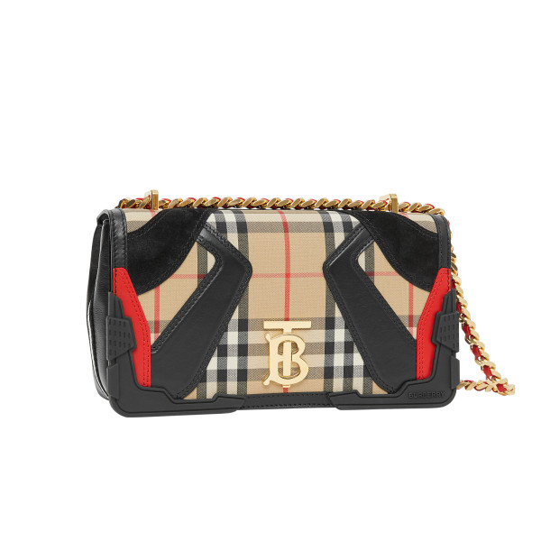 Burberry Small Applique Vintage Check Lola Bag