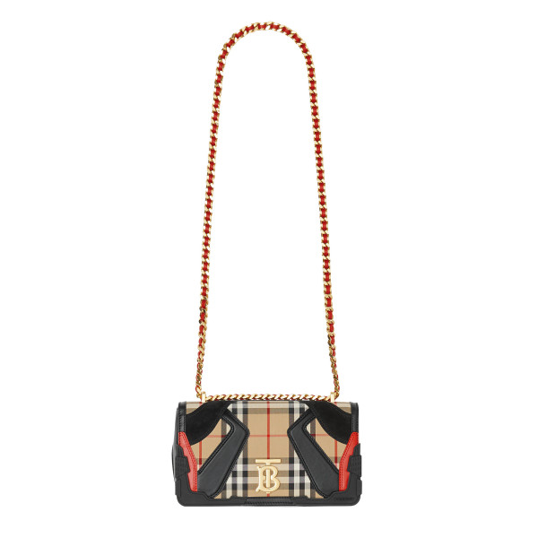 Burberry Small Applique Vintage Check Lola Bag