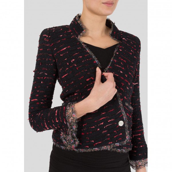 CHANEL Embroidered Boucle Jacket