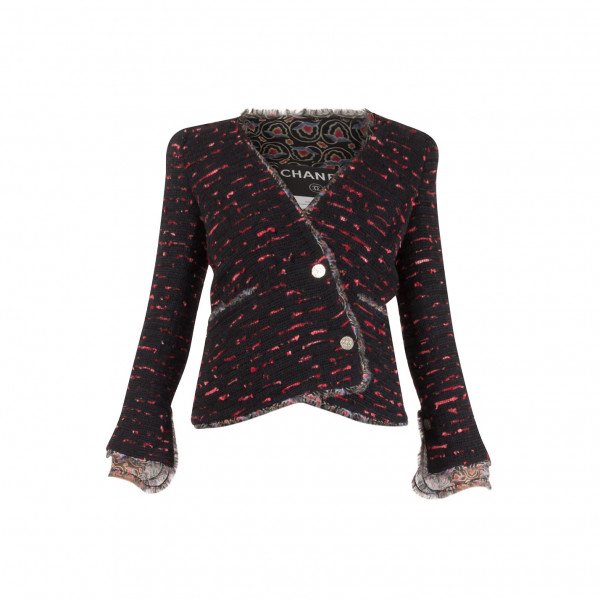 CHANEL Embroidered Boucle Jacket