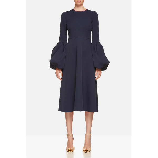 Rent Buy Roksanda Bishop Sleeve Midi Dress MY WARDROBE HQ