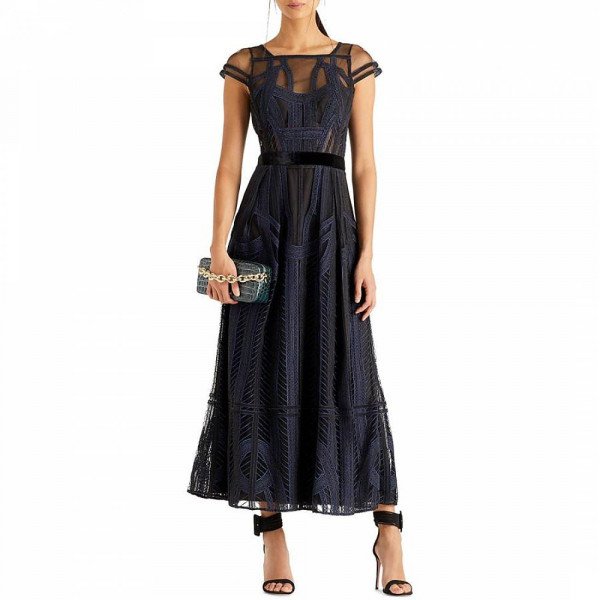 Amanda Wakeley Embroidered Midi Dress