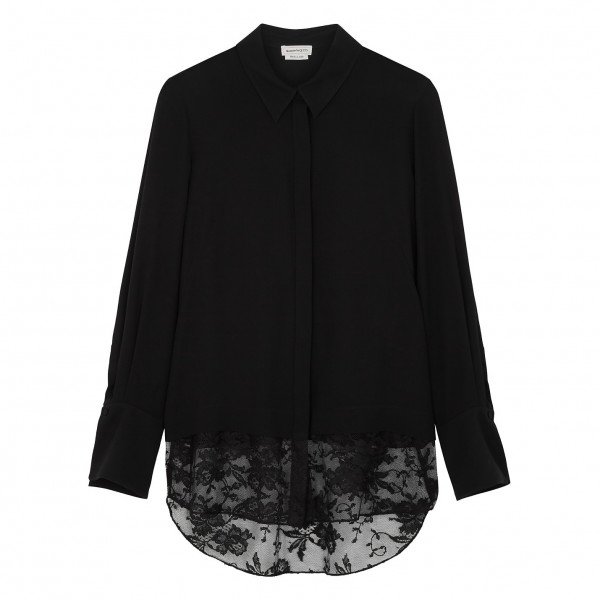 Alexander McQueen Heavy Georgetta Lace Shirt