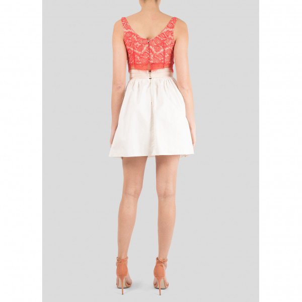 Carven Lace Top And Mini Skirt Two Piece