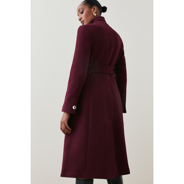 Karen Millen Italian Wool Investment Notch Neck Coat