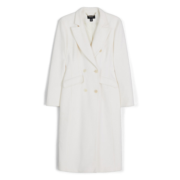 Karen Millen Italian Luxe Finish Wool Cashmere Blend Hourglass Midi Coat