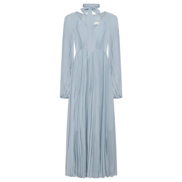 関税・送料込み!【国内発送】ZIMMERMANN Halterneck ロンパース ZIMMERMANN Devi Halterneck Asymmetric Dress | Yellow | FARFETCH