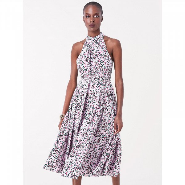 Diane von Furstenberg Nicola Silk Crepe De Chine Midi Dress