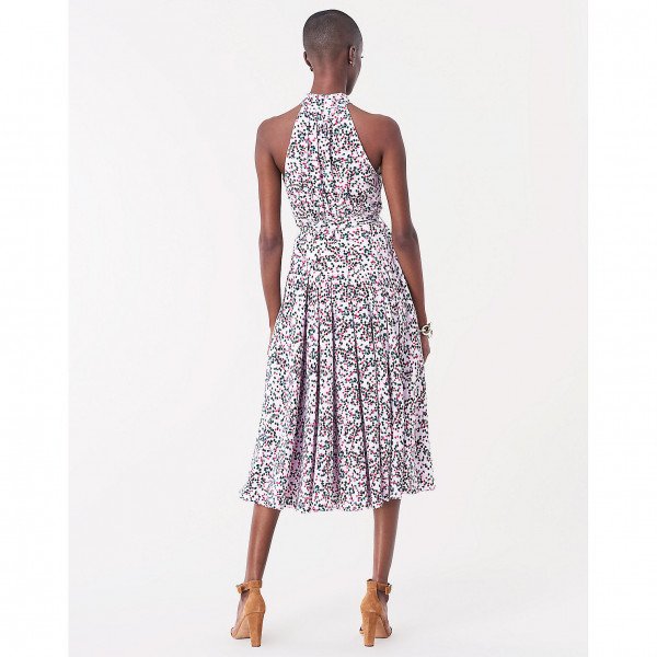 Diane von Furstenberg Nicola Silk Crepe De Chine Midi Dress