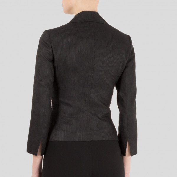 DOLCE & GABBANA Ribbed Blazer With Faux Pearl Buttons