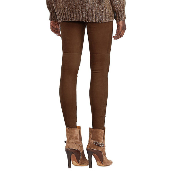 Ralph Lauren Suede Stretch Leggings
