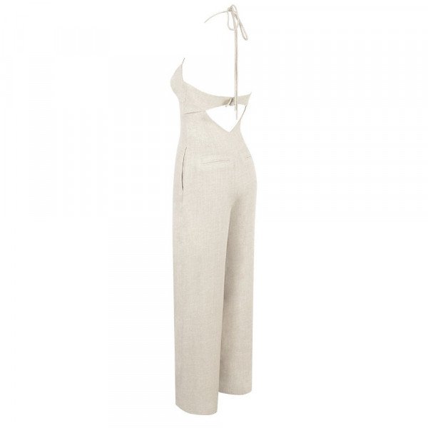 HOUSE OF CB Linen Jumpsuit