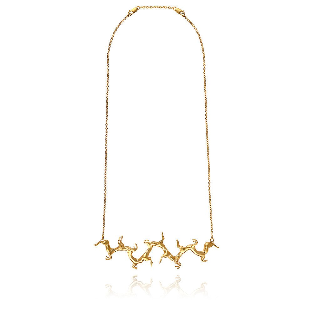 Smith/Grey Medium Twisted Horse Pendant