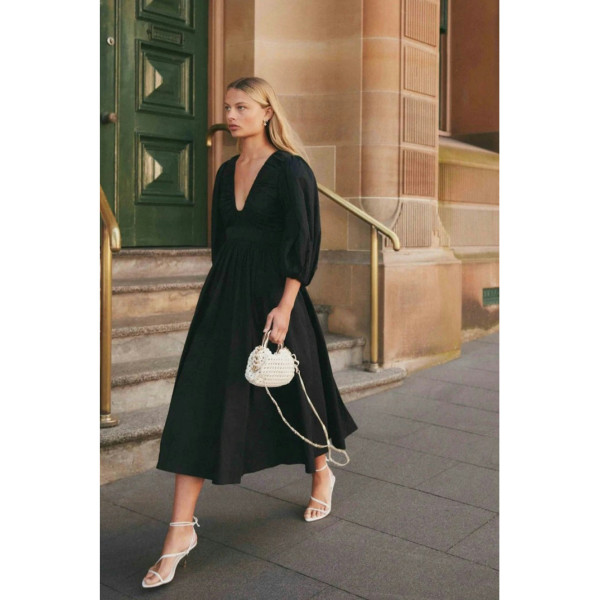 Aje Audrey Waisted Midi Dress