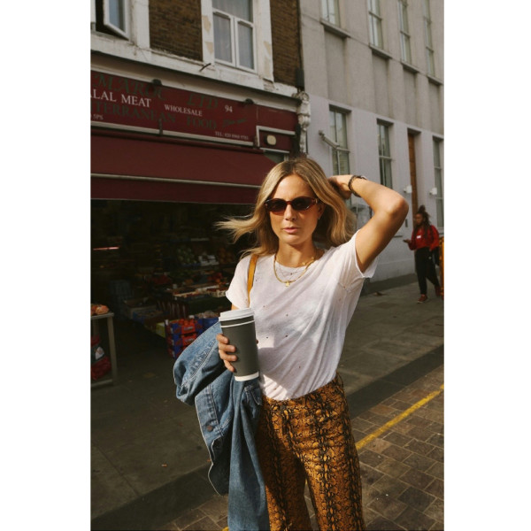 Alexa Chung Snakeskin Jeans