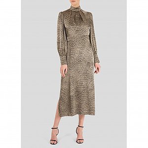 Rent Buy Karen Millen Crystal Embellished Halter Woven Maxi