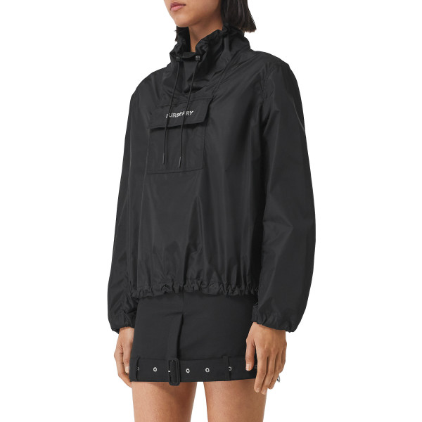 Burberry Logo Detail Lightweight Nylon Oversized Jacket
