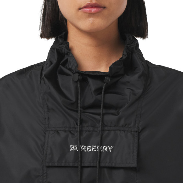 Burberry Logo Detail Lightweight Nylon Oversized Jacket