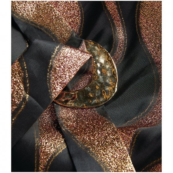 Taller Marmo Metallic Belted Mini Dress