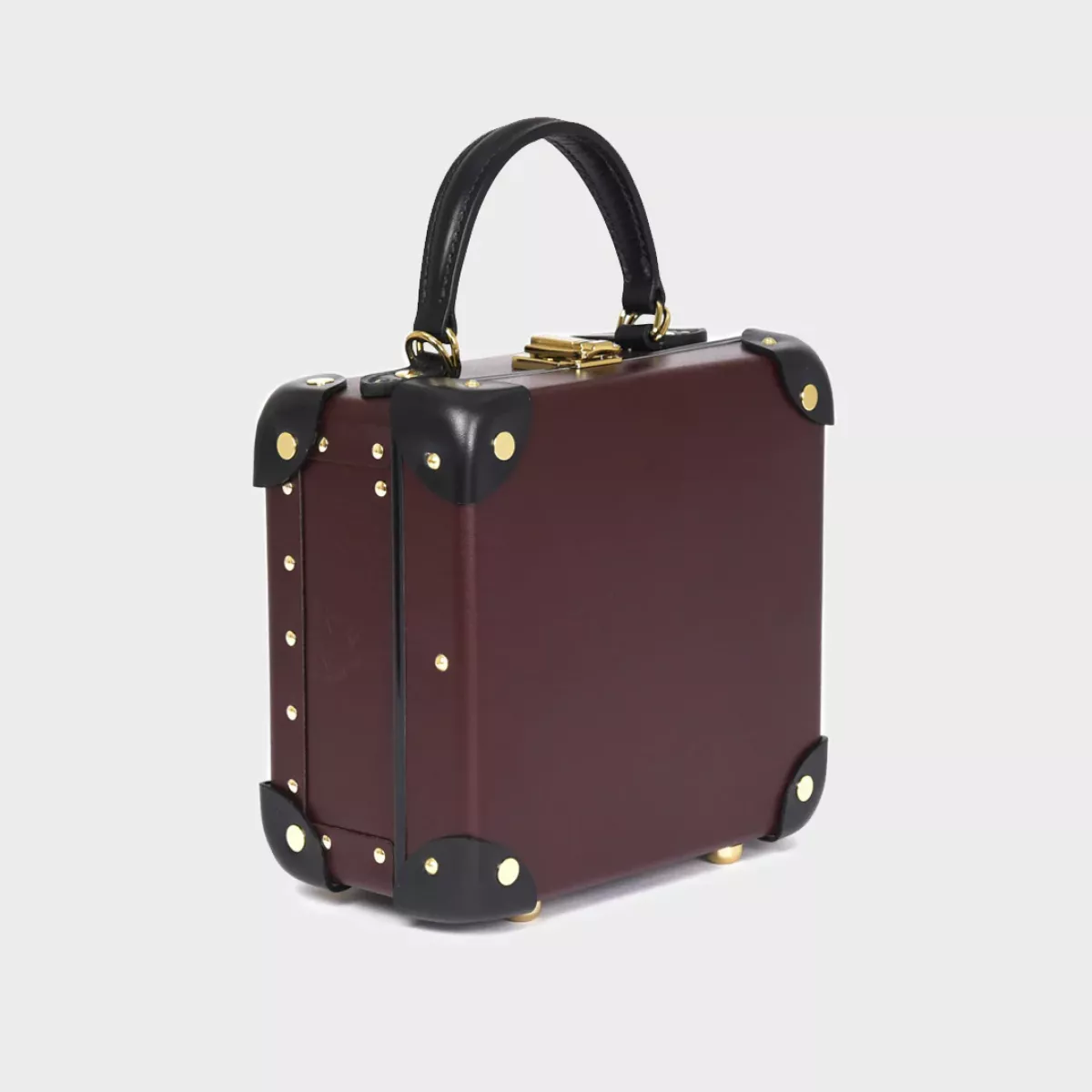 Globe-Trotter Centenary London Square in Oxblood with Black